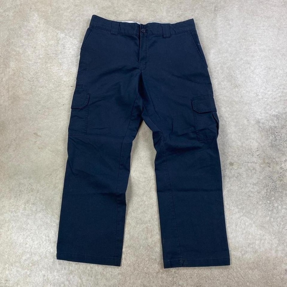 Vintage Y2K Dickies Cargo Pants Size 33x29 Black Regular‎ Straight Slacks Chino